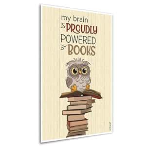 ArtinKart Motivational Funny Poster for Students Reading Room - Owl ...