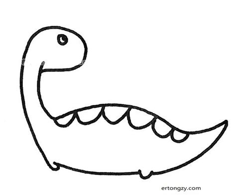 6款恐龙简笔画图片 各种恐龙的简单画法_动物简笔画