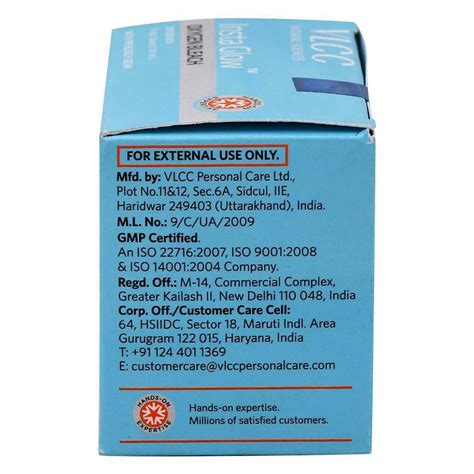 VLCC Insta Glow Oxygen Bleach, 25 gm Price, Uses, Side Effects ...