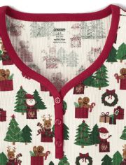 Womens Matching Family Long Sleeve Christmas Pajamas - Gymmies - WHITE ...