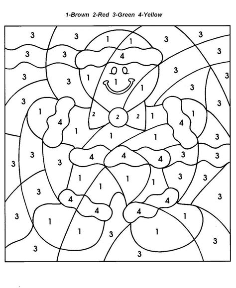 Color By Number Coloring Pages Kids