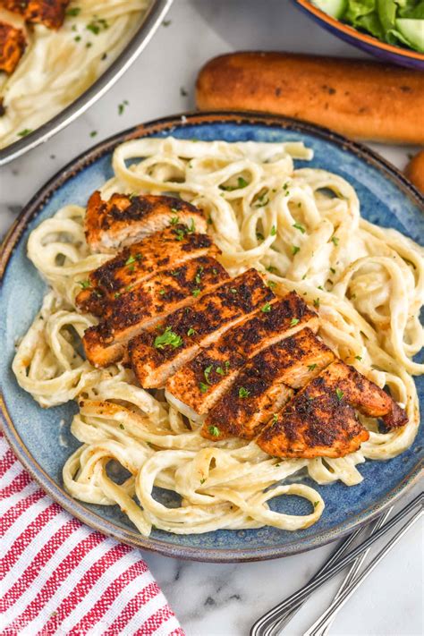 Blackened Chicken Alfredo - Simple Joy
