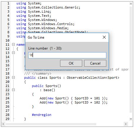 Image result for JavaScript Editor Control WPF