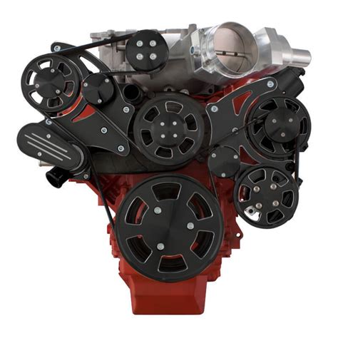 Buy Black Diamond Chevy LSA and LS9 Serpentine Kit - Power Steering ...