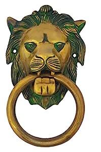 Brass World Lion Mouth Door Knocker with Ring : Amazon.in: Home Improvement