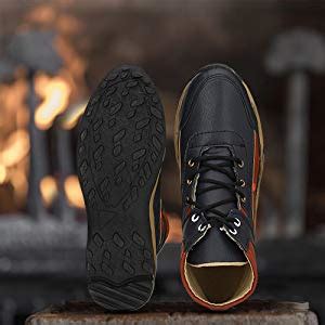 Buy Big Fox K11 Men's Synthetic Leather Trekking Boots (8, Light Brown ...