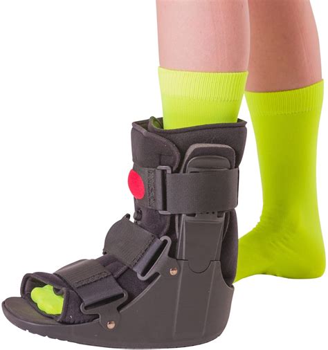 Amazon.com: BraceAbility Short Air Ankle Walker Boot | Medical-Grade ...