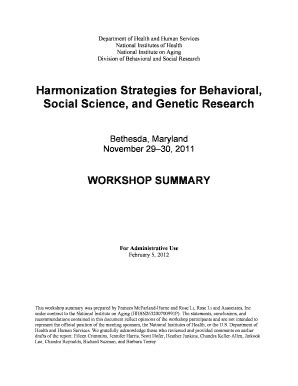 Fillable Online nia nih Harmonization Strategies for Behavioral, Social ...