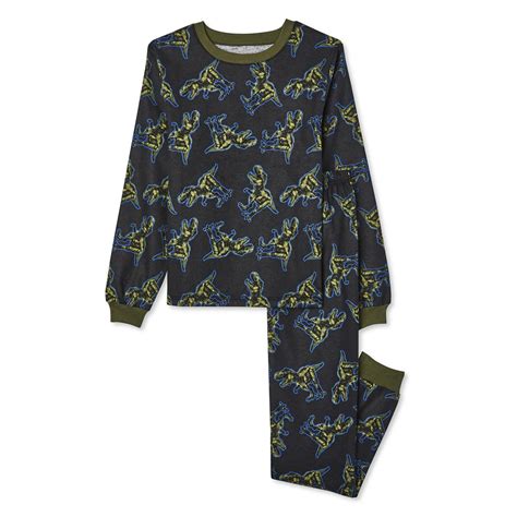 George Boys' Flannel Pajamas 2-Piece Set - Walmart.ca