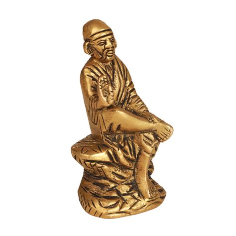Giri - Sai Baba Statue | Gold Finish idol | God Murti — Giri Trading ...