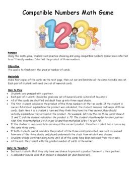 Image result for Compatible Numbers Kids