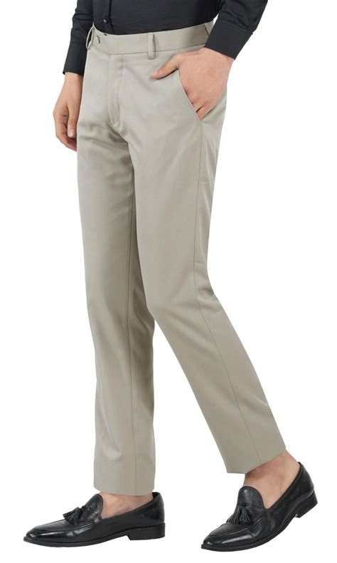 Men Grey Solid Trouser – Tahvo India