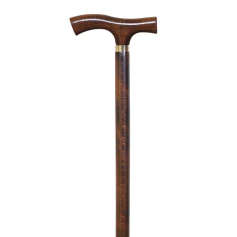 Νο 1 Walking Cane-Brown Straight Handle Garcia - Kyritsis Orthopaedic ...