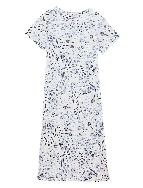 Buy Cotton Modal Long Nightdress at Marks & Spencer