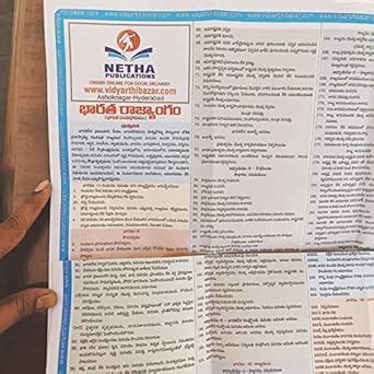 INDIAN CONSTITUTION WALL POSTER 36*23 Inch Front side English medium ...