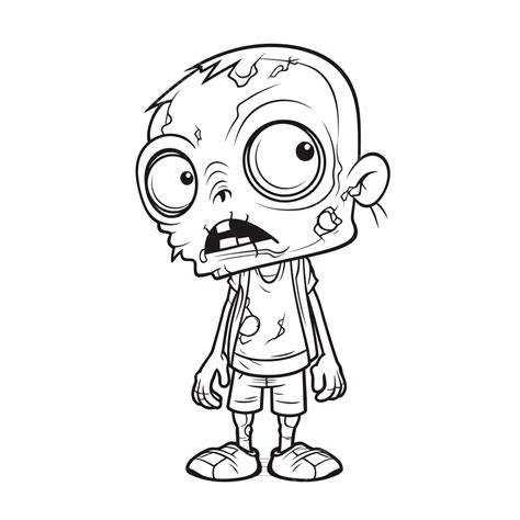 Zombie Coloring Page Woman Zombie