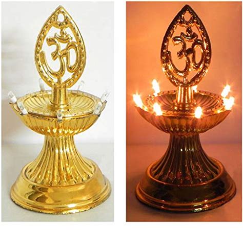 Buy A2Z, Electric Golden Diya Deepak Rice Light Bulb Lamp for Diwali ...