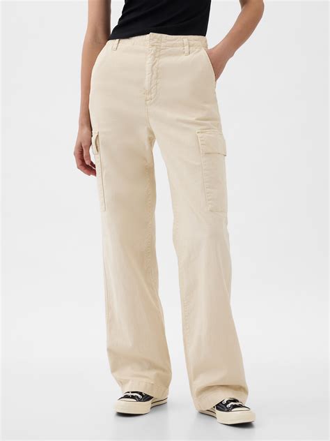 Loose Khaki Cargo Pants | Gap