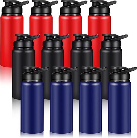 Amazon.com: Mimorou 16 Pack Aluminum Water Bottles Metal Travel Bottles ...