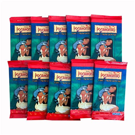 Buy 10 Packs of Disney's Pocahontas Trading Cards. Each Sealed Foil ...