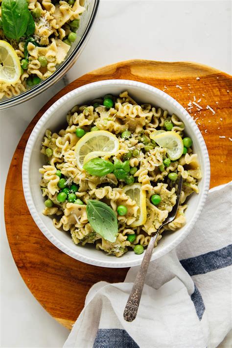 Pasta with Peas and Pesto Recipe - Cookie and Kate