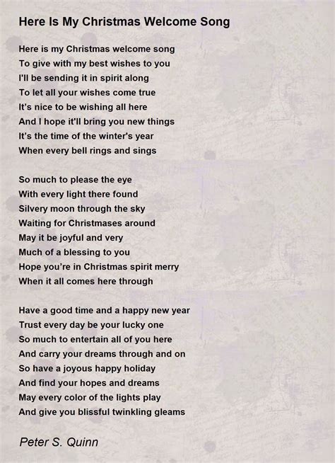 Welcome Christmas Lyrics