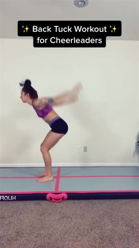 At-Home Back Tuck Drills for Cheerleaders & Gymnasts | Cheer stunts ...