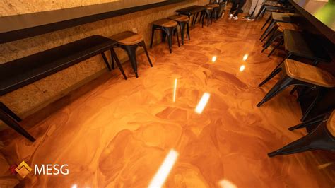 Red Orange Copper Flooring