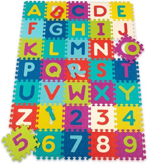 B. toys – Alphabet & Numbers Floor Mat – 35 India | Ubuy