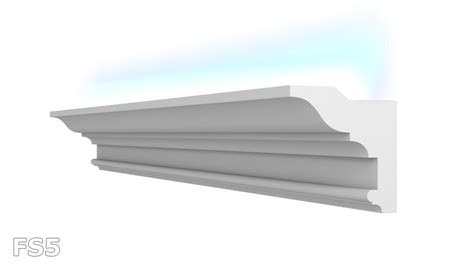 Leiste FS5 100x50 24M Polystyrol Stuckatur Stuckleiste Lichtprofile ...