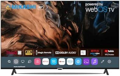 MIKASHI Smart Android LED TV (50 Inches) | WebOS TV UHD | a5 Gen5 AI ...