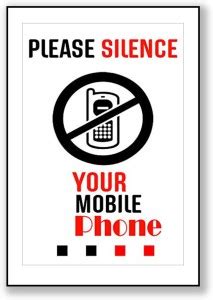 Please silence your mobile phone Design Poster Please Silence Your ...