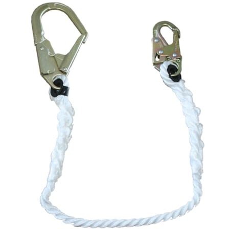 Peakworks Rope Restraint Lanyard, Body Snap/Anchor Form, 5 ft V8151205 ...