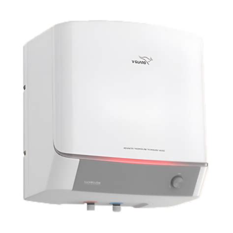 V-GUARD LUXECUBE 15 Litre 5 Star Vertical Smart Geyser (White) – IGNITION