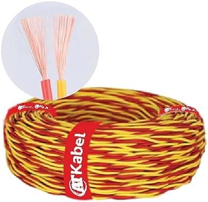 AT Kabel Flexible PVC Wire 2 Core 40/76 Electrical Wire, Home ...
