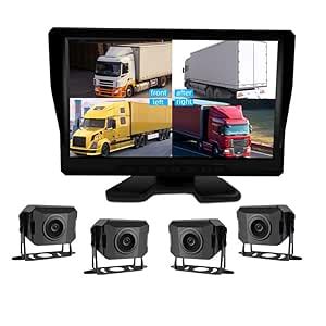 Bus 7 inch Truck Monitoring System with 4 Channel HD 720p AHD Ip68 4 ...