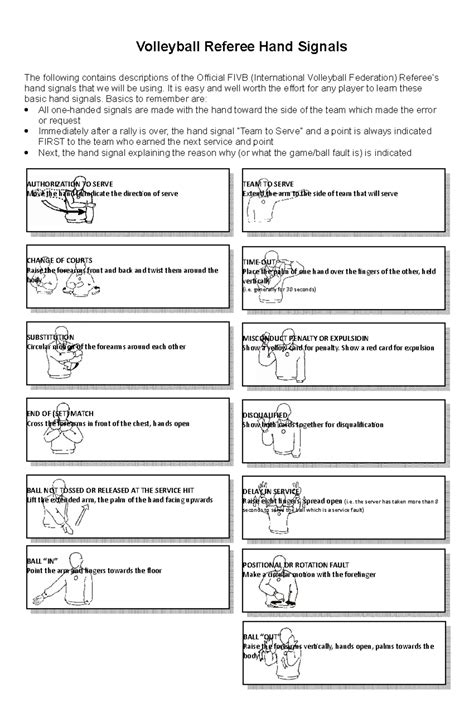 Referee signals volleyball - boolbridal