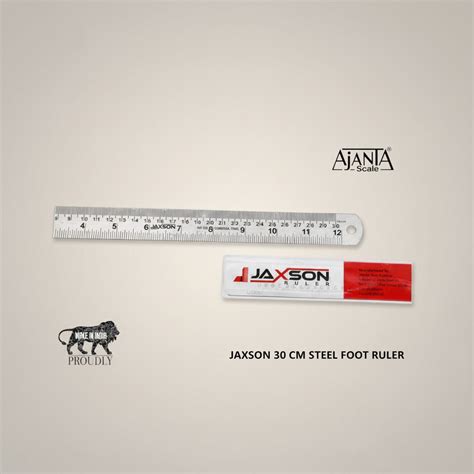 Ajanta Jaxson ruler stainless steel 30cm
