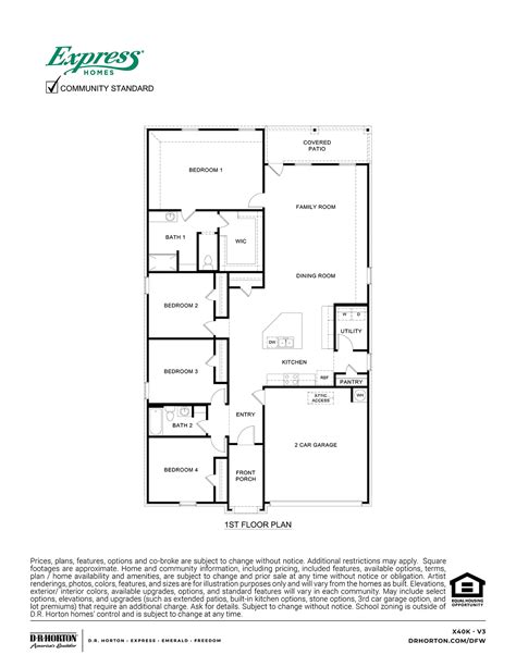 Dr Horton Kingston Floor Plan Texas | Viewfloor.co