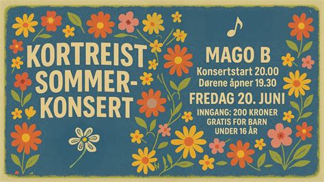 Kortreist sommerkonsert på Mago B, Mago B, Jessheim, 20 June 2025 ...