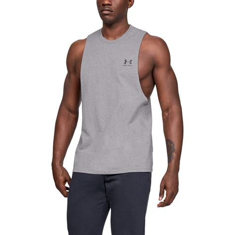 Under Armour Mens Sportstyle Left Chest Cut-Off T-Shirt : Amazon.in ...