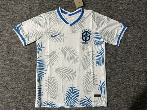 Vinicius Junior 2024 Brazil National Team Jersey grey with foliage ...