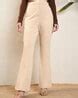 Buy Beige Trousers & Pants for Women by MAGRE Online | Ajio.com