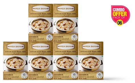 Mirza Sahab Sheer Khurma Mix (Pack of 6 x 150g) : Amazon.in: Beauty