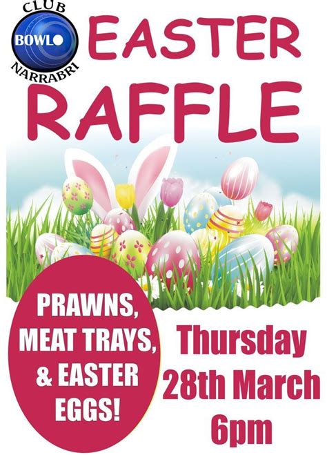 Easter Raffles @ the Bowlo, 176 Maitland Street, Narrabri, NSW ...