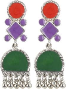 Flipkart.com - Buy Aradhya GHFHFH Silver, Metal Drops & Danglers Online ...