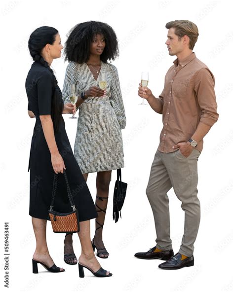 Group of People Standing in a Room Talking 的图像结果