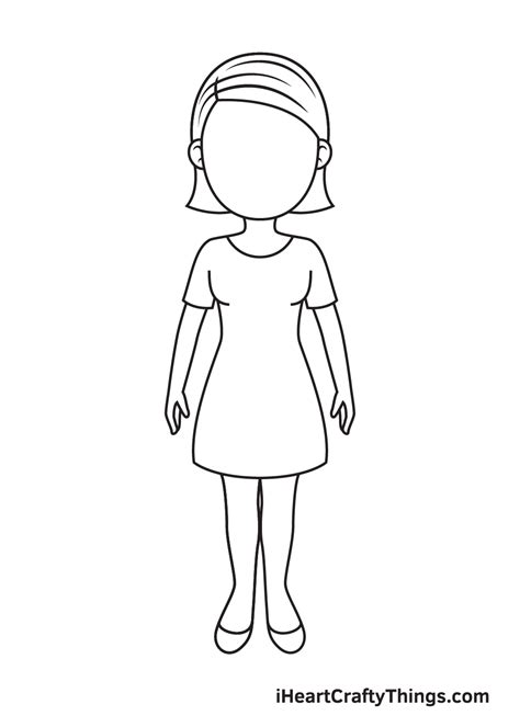 Woman Drawing — How To Draw A Woman Step By Step