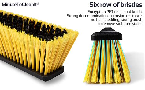 MinuteToCleanIt Metal 18-Inch Heavy Duty Hard_Floor Cleaning Brush,Yard ...