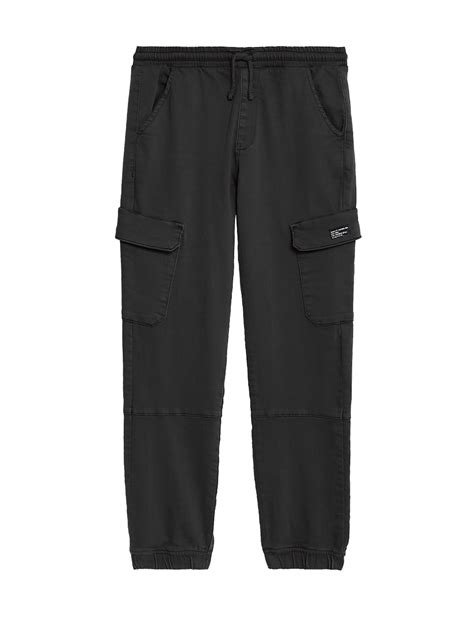 Buy Cotton Rich Cargo Trousers (6-16 Yrs) at Marks & Spencer